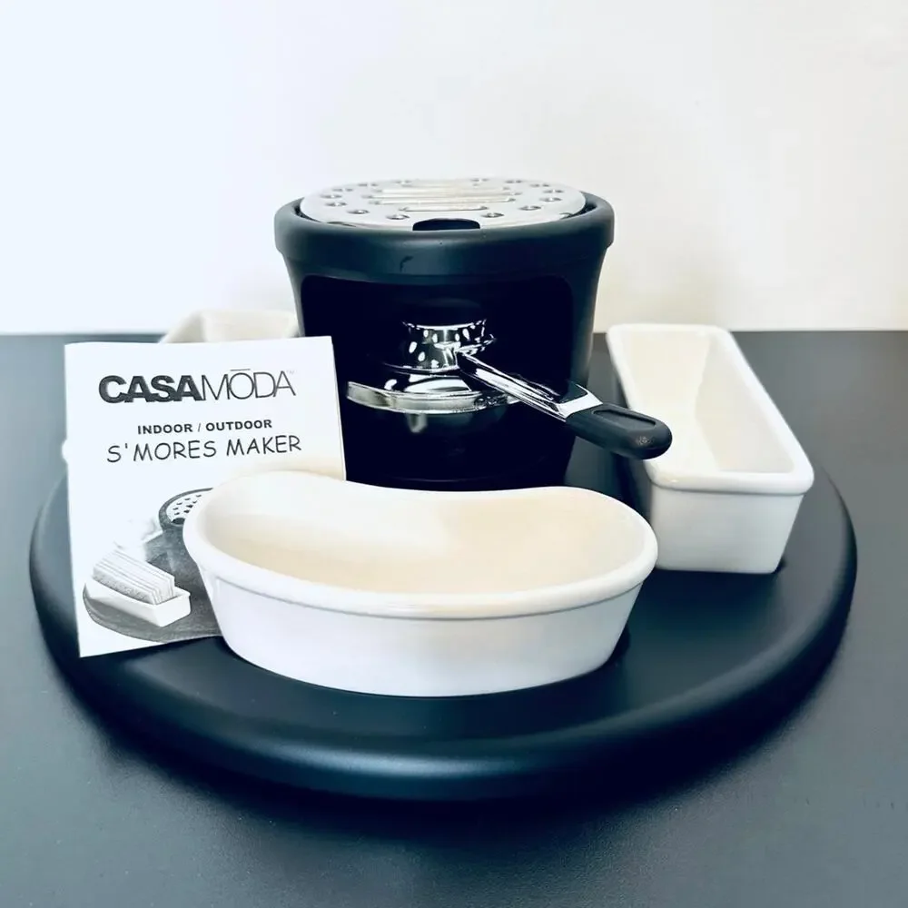 NEW Casa Moda. S'mores Maker Indoor Outdoor Smores Set Marshmallow‎ Roaster